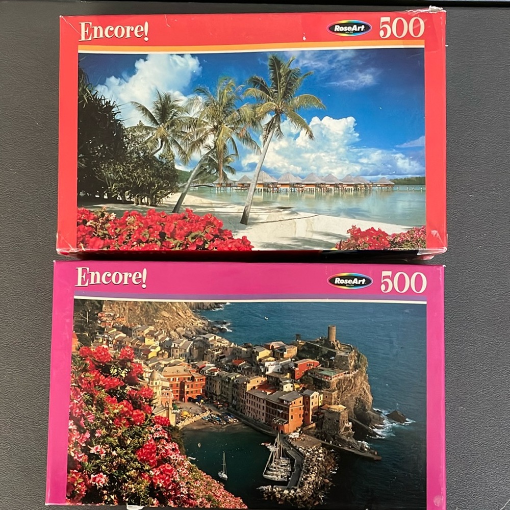 2- 500 piece Puzzles